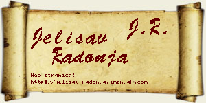 Jelisav Radonja vizit kartica
